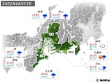 実況天気(2022年08月17日)