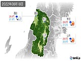 2022年08月18日の山形県の実況天気