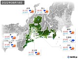 実況天気(2022年08月18日)