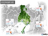 2022年08月19日の兵庫県の実況天気