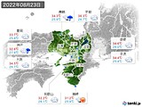 2022年08月23日の近畿地方の実況天気