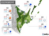 2022年08月26日の道東の実況天気