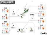 実況天気(2022年08月26日)