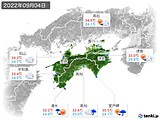 2022年09月04日の四国地方の実況天気