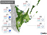 実況天気(2022年09月05日)