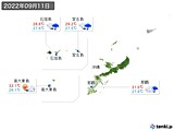2022年09月11日の沖縄地方の実況天気