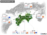 実況天気(2022年09月11日)