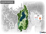 2022年09月25日の滋賀県の実況天気