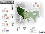 実況天気(2022年09月26日)