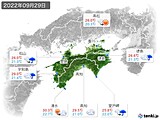 2022年09月29日の四国地方の実況天気