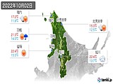 実況天気(2022年10月02日)