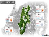 実況天気(2022年10月16日)