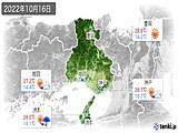 実況天気(2022年10月16日)