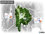 2022年10月19日の山梨県の実況天気