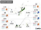 実況天気(2022年10月20日)