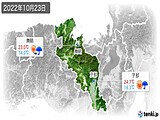 2022年10月23日の京都府の実況天気