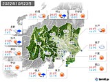 実況天気(2022年10月23日)