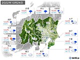 実況天気(2022年10月24日)