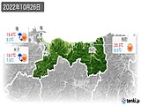 2022年10月26日の鳥取県の実況天気