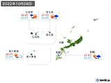 実況天気(2022年10月28日)