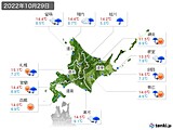 実況天気(2022年10月29日)