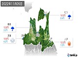 2022年11月05日の青森県の実況天気