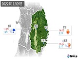 実況天気(2022年11月05日)