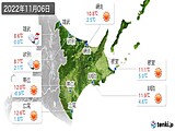 2022年11月06日の道東の実況天気