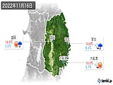 実況天気(2022年11月16日)