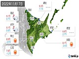 実況天気(2022年11月17日)