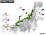 実況天気(2022年11月18日)