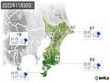 実況天気(2022年11月30日)