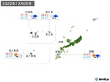 2022年12月05日の沖縄地方の実況天気