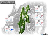 実況天気(2022年12月05日)