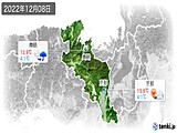 2022年12月08日の京都府の実況天気