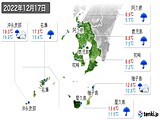 実況天気(2022年12月17日)