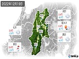 2022年12月19日の長野県の実況天気