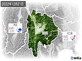 2022年12月21日の山梨県の実況天気