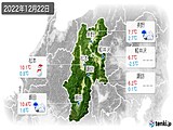 実況天気(2022年12月22日)