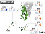 実況天気(2022年12月26日)