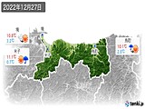 2022年12月27日の鳥取県の実況天気