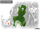 2022年12月28日の岐阜県の実況天気