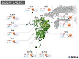 実況天気(2022年12月28日)