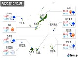 実況天気(2022年12月28日)