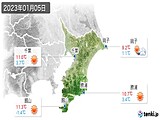 2023年01月05日の千葉県の実況天気