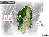 2023年01月06日の栃木県の実況天気