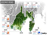 実況天気(2023年01月06日)