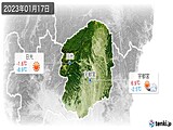 2023年01月17日の栃木県の実況天気