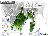 実況天気(2023年01月19日)