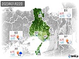 2023年01月22日の兵庫県の実況天気